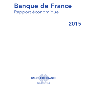 Rapport économique de la Banque de France 2015
