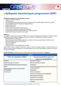 Épilepsies myocloniques progressives