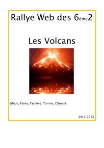Rallye Web des 6ème2 Les Volcans