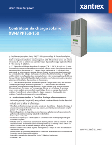 Contrôleur de charge solaire XW-MPPT60-150
