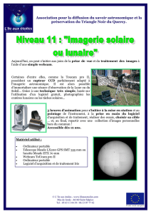 Niveau 11 - "Imagerie solaire ou lunaire"