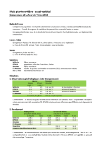 pdf Maïs plante entière: essai variétal