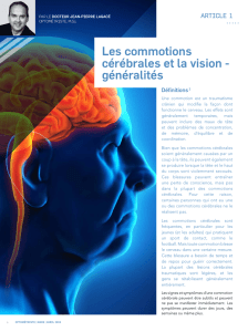 Les commotions cérébrales et la vision