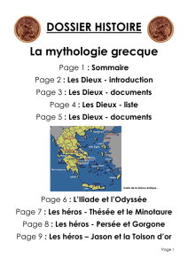 DOSSIER HISTOIRE La mythologie grecque