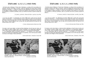 ÉTATS-UNIS - U. R. S. S. (1945-1949) ÉTATS-UNIS