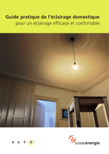 Guide pratique de l`éclairage domestique pour un