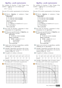 AlgoBox : courbe représentative AlgoBox : courbe