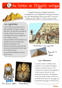 Au temps de l`Egypte antique