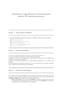 Instructions itératives - LCQB