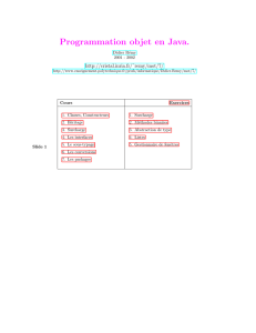 Programmation objet en Java. - Gallium