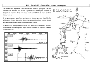 EPI - Activité 2 - Densité et ondes sismiques