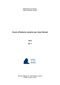 Cours d`histoire romaine par Jean Gomet 1914