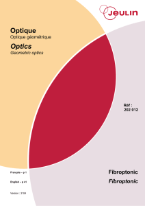 Optique Optics