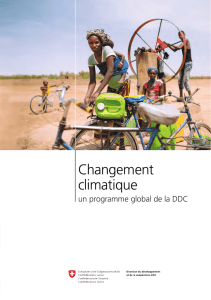 Changement climatique - un programme global de la DDC