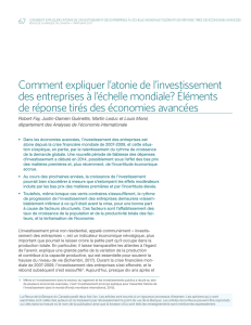 Comment expliquer l`atonie de l`investissement des entreprises &agrave; l