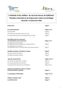 L`amiante et les métiers du second œuvre du bâtiment : Prendre