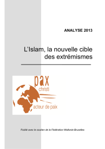 2013 Analyse L Islam la nouvelle cible des extrémismes