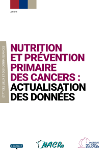 Nutrition et prévention primaire des cancers