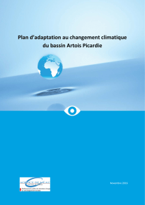 Plan d`adaptation au changement climatique du bassin Artois Picardie