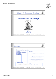 Conventions de codage Java