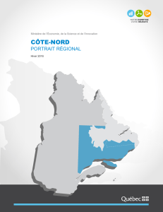 Portrait régional - Côte-Nord