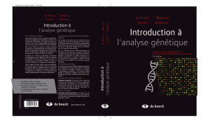 Introduction à l`analyse génètique