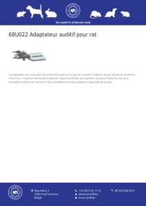 68U022 Adaptateur auditif pour rat