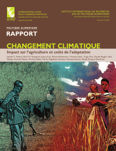 Changement Climatique: Impact sur l`agriculture et coûts de l