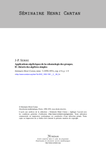 Applications algébriques de la cohomologie des groupes. II