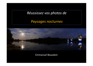 Réussissez vos photos de Paysages nocturnes