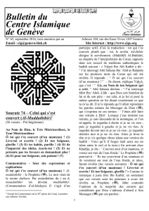 Bulletin n°65 - Centre Islamique de Genève