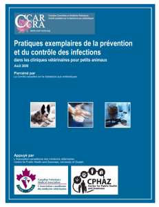 Pratiques exemplaires de la prévention et du contrôle des infections