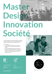 Master Design Innovation Société Nîmes