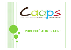 Publicité alimentaire AVI