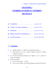chapitre i nombres entiers et nombres decimaux