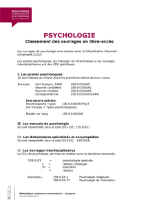 psychologie - BCU Lausanne