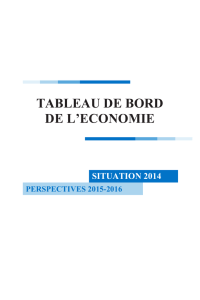 Tableaux de bord de l`économie - Ministère de l`Economie, de la