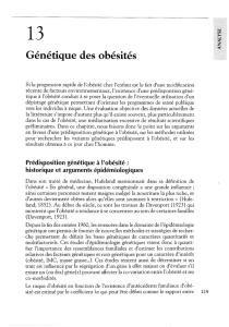 Génétique des obésités - iPubli