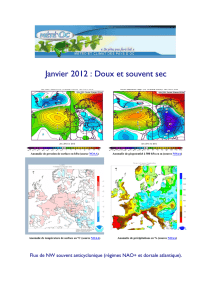 Janvier 2012 : Doux et souvent sec
