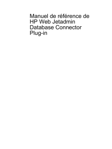 HP Web Jetadmin Database Connector Plug