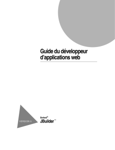 Guide du développeur d`applications web