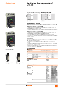 Auxiliaires électriques 400AF MX - MN