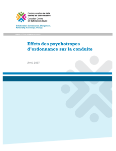 Effets des psychotropes d`ordonnance sur la conduite