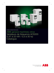 ABB general machinery drive Variateurs de fréquence ACS355 0,37