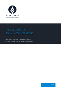 Modèle de maturité Social Media Marketing