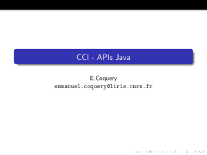 CCI - APIs Java - LIRIS