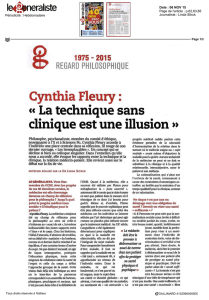Cynthia Fleury : « La technique sans clinique est une illusion »