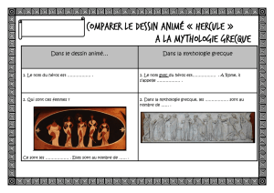 Comparer le dessin animé « Hercule » A la mythologie grecque