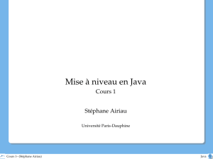 Mise à niveau en Java