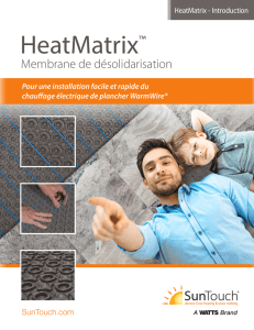 HeatMatrix membrane de désolidarisation